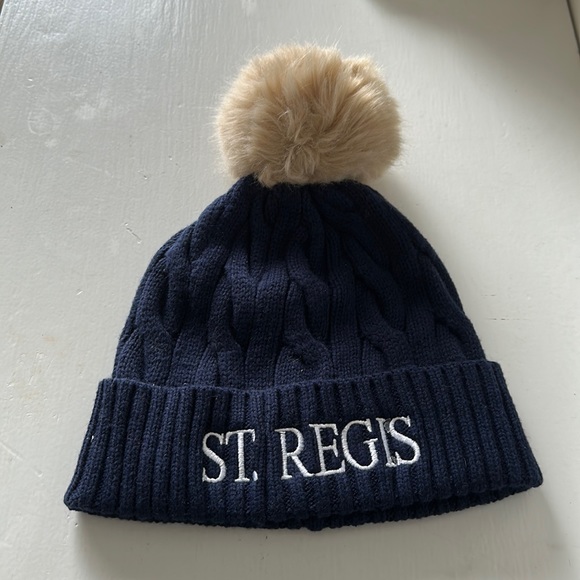 Pom Pom hat with St Regis logo from Aspen - Picture 1 of 4